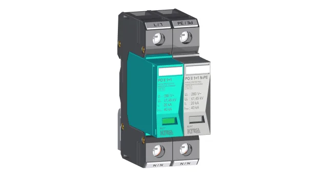 PO II 1+1 280V/40kA, objednací číslo 82.017, KIWA - Třída C+D