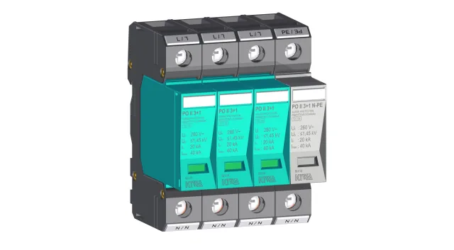 PO II 3+1 280V/40kA, objednací číslo 82.018, KIWA - Třída C+D