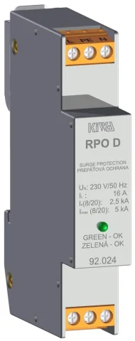 RPO D 230V 4KV, objednací číslo 92.024, KIWA - Třída D